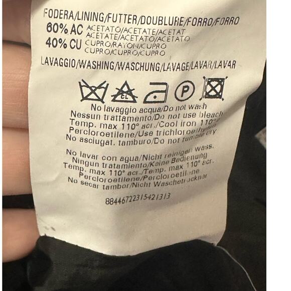 Zanella gray black floral long sleeves 4 button blazer size 4 - Picture 5 of 13